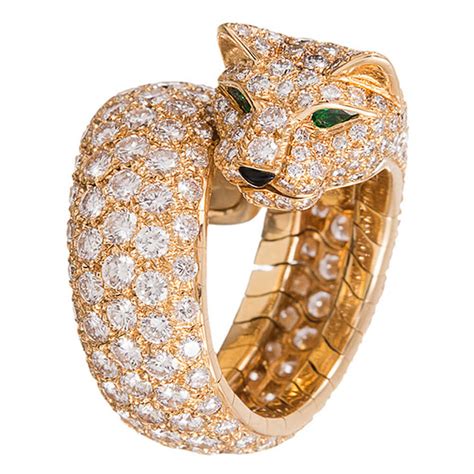 cartier panthere ring yellow gold